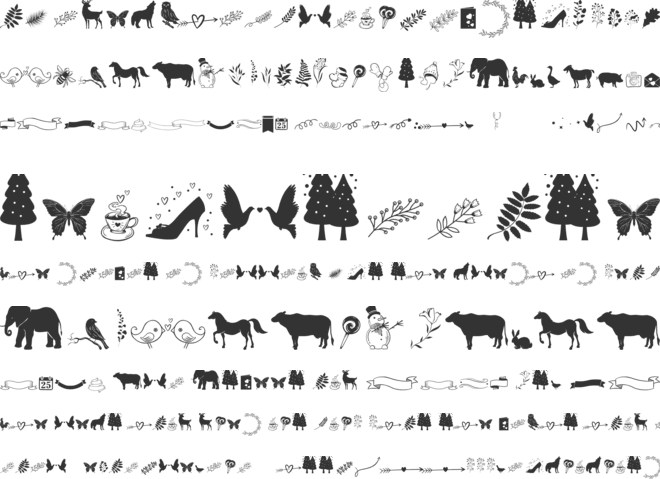 Magic Winter Doodle font preview