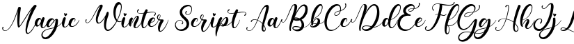 Magic Winter Script font
