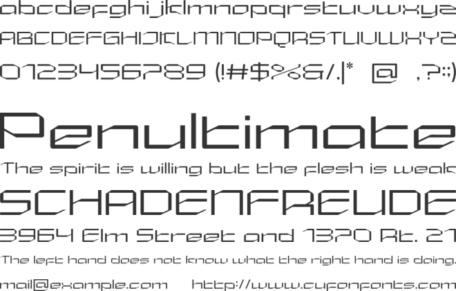 Radiant Pafista font preview