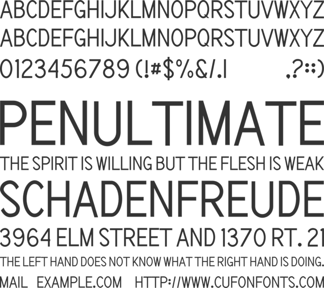 Hamizen font preview