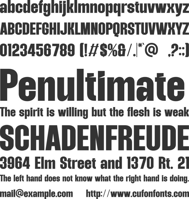 Gualima font preview