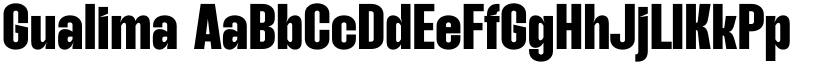 Gualima font