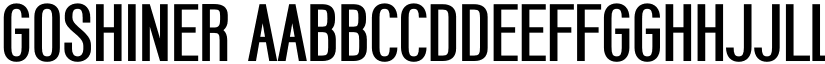 Goshiner font