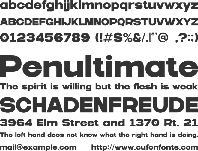 Ghiga font preview