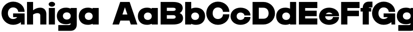 Ghiga font