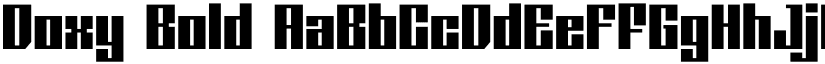 Doxy Bold font