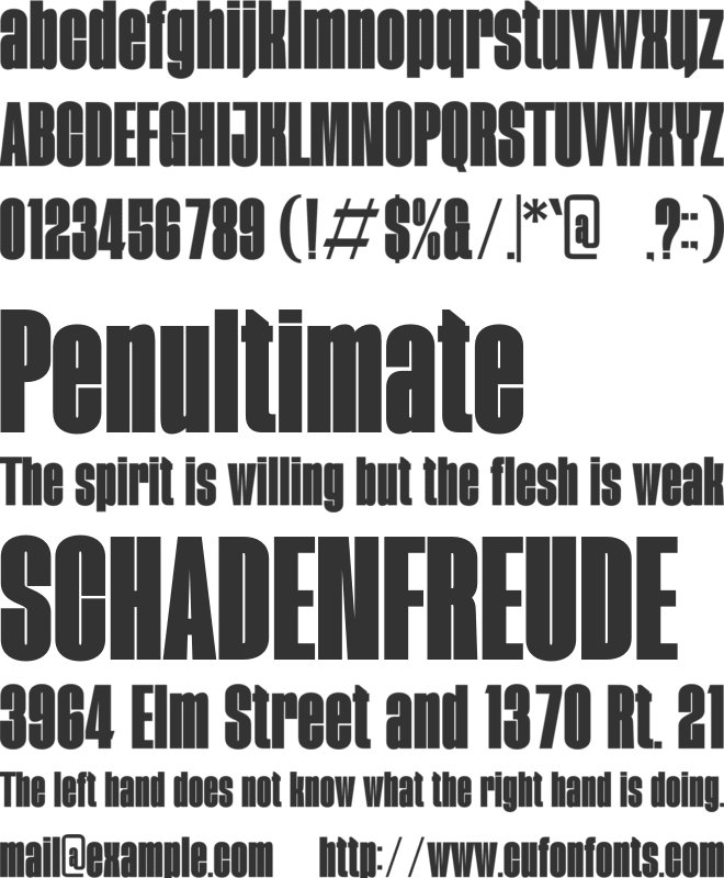 Javinaro font preview