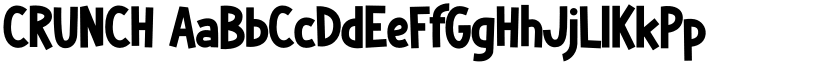 CRUNCH font