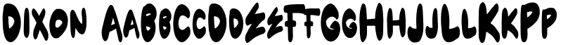 Dixon font
