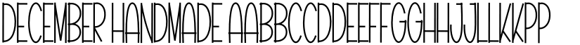 December Handmade font