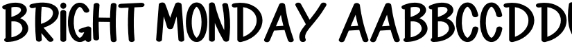 Bright Monday font