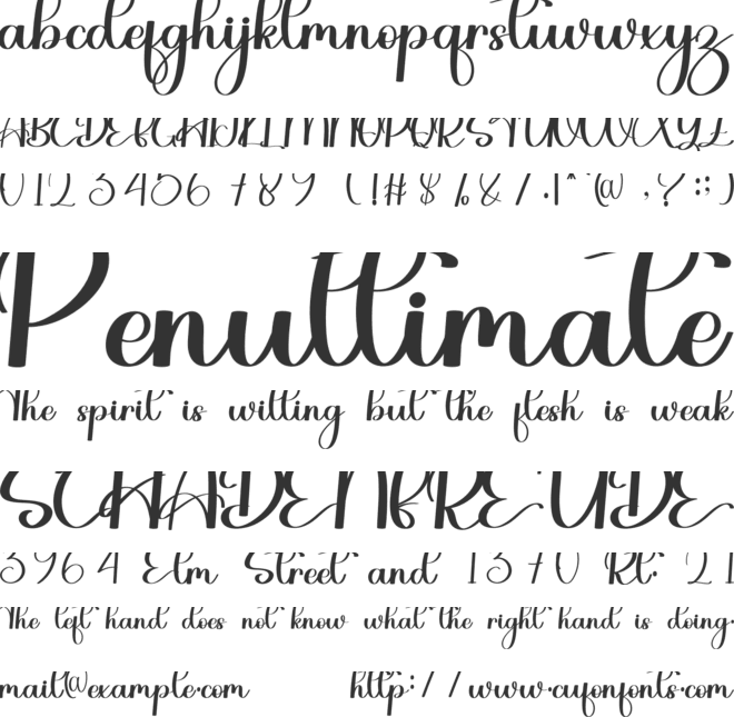 WonderfulHandwriting font preview