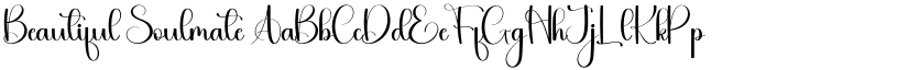 Beautiful Soulmate font