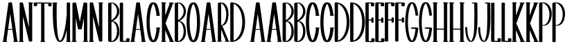 Antumn Blackboard font download
