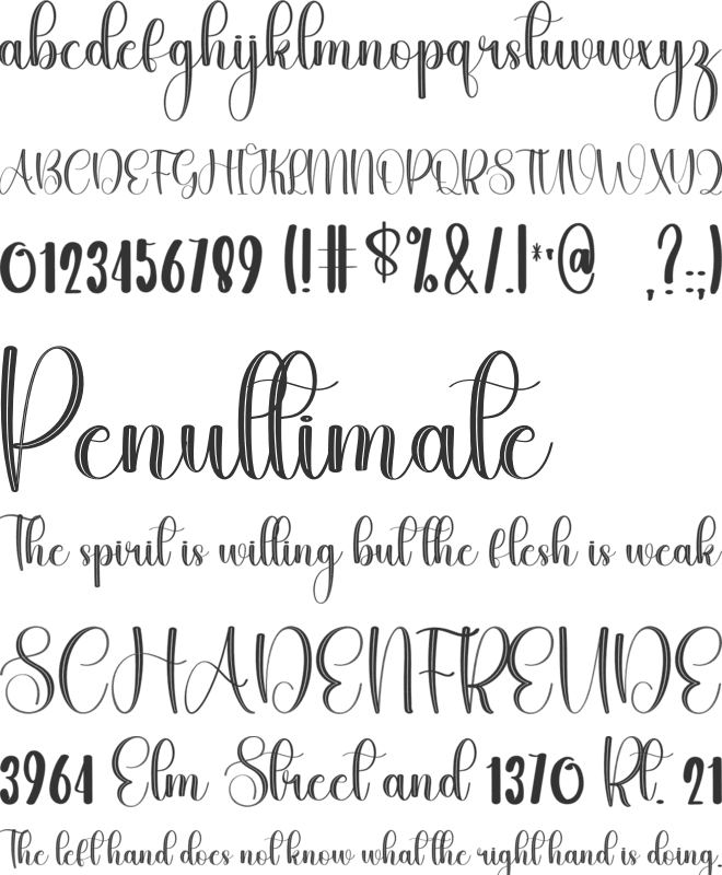 Spirit Baby font preview