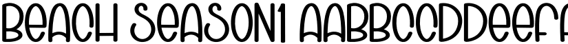Beach Season1 font
