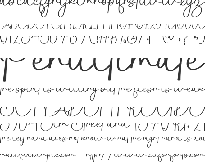 Think Pink font preview