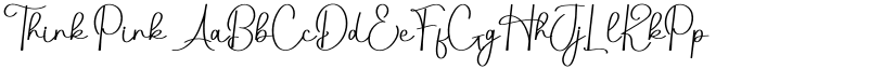 Think Pink font