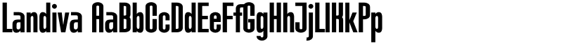 Landiva font