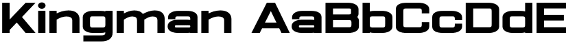Kingman font
