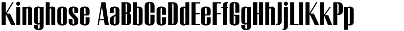 Kinghose font