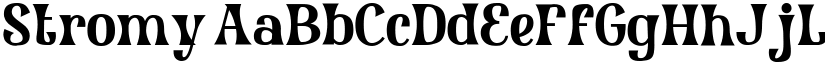 Stromy font