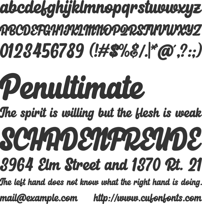 Yearby Bites font preview