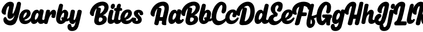 Yearby Bites font