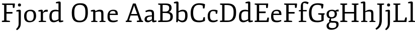 Fjord One font