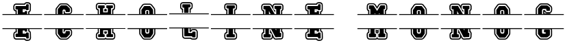 Echoline Monogram font