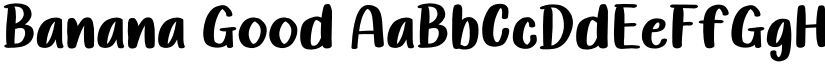 Banana Good font