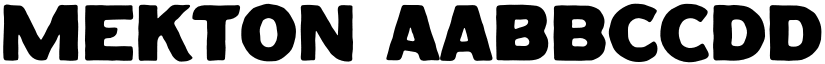 MEKTON font