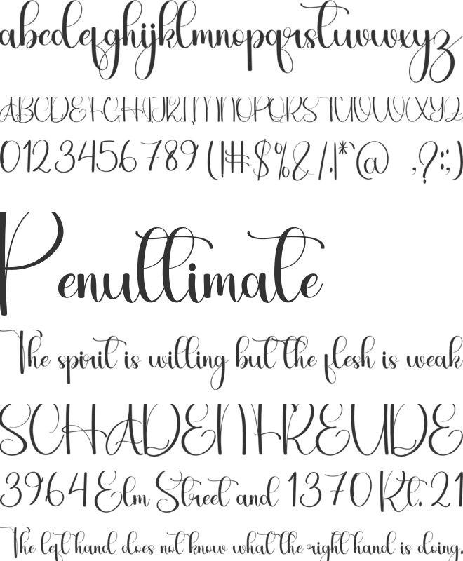 Happy Weekend font preview