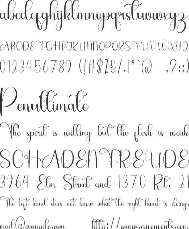 Baby Home font preview