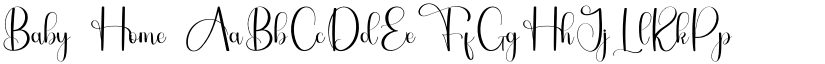 Baby Home font
