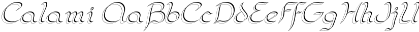 Calami font