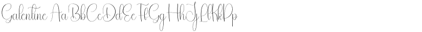 Galentine font