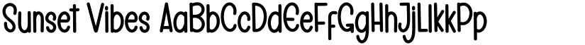 Sunset Vibes font