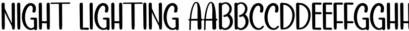NIGHT LIGHTING font