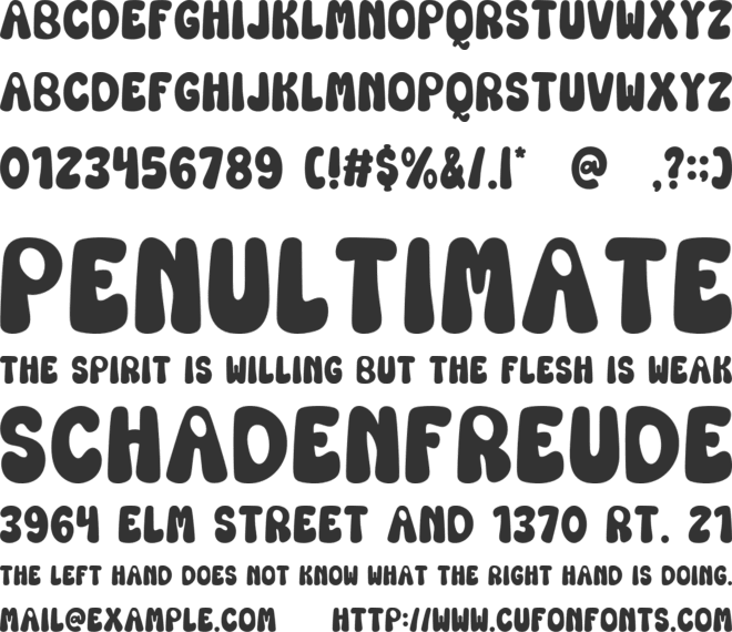 Preppy Summer font preview