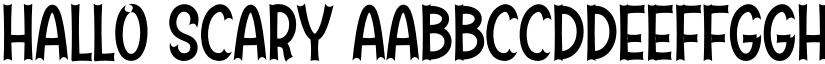 Hallo Scary font
