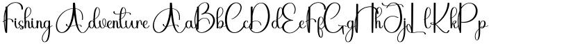 Fishing Adventure font