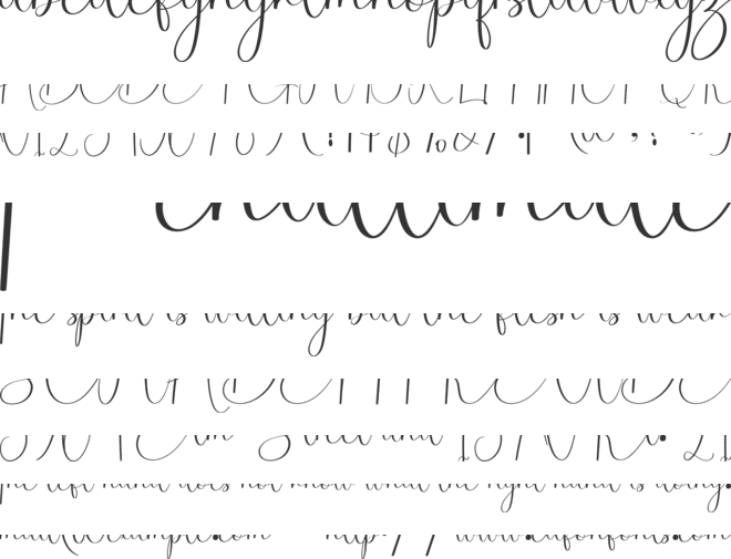 Birthday Kamala font preview