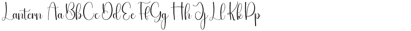 Lantern font