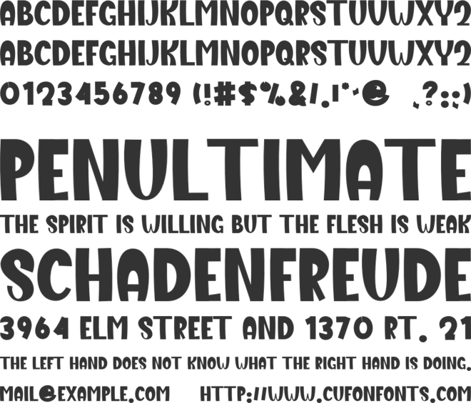 Beauty Comica font preview