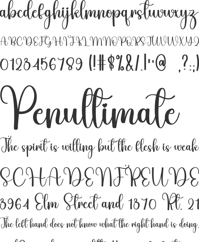 Bestina Snowman font preview