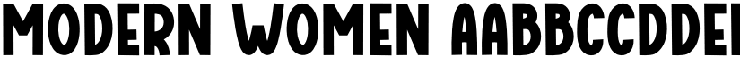 Modern Women font