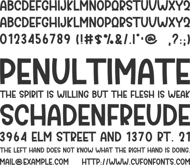 Digital Modern font preview