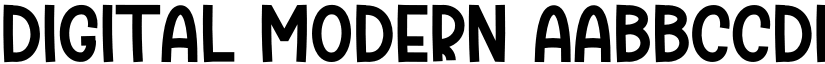 Digital Modern font