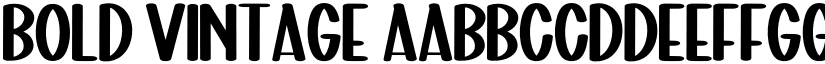 Bold Vintage font